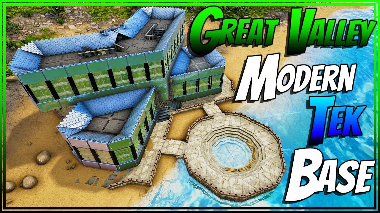 Great Valley Modern Tek Base In Ark Survival Evolved