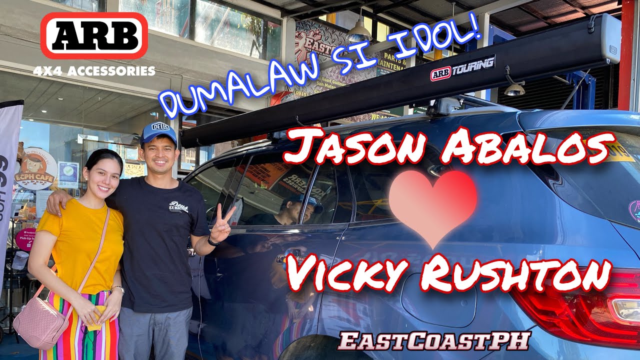 Jason Abalos & Vicky Rushton in the house! ARB4x4 Black Awning with LED installed!