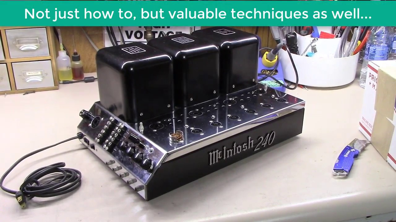 McIntosh MC240 Amplifier Full Restoration and Recap in Detail