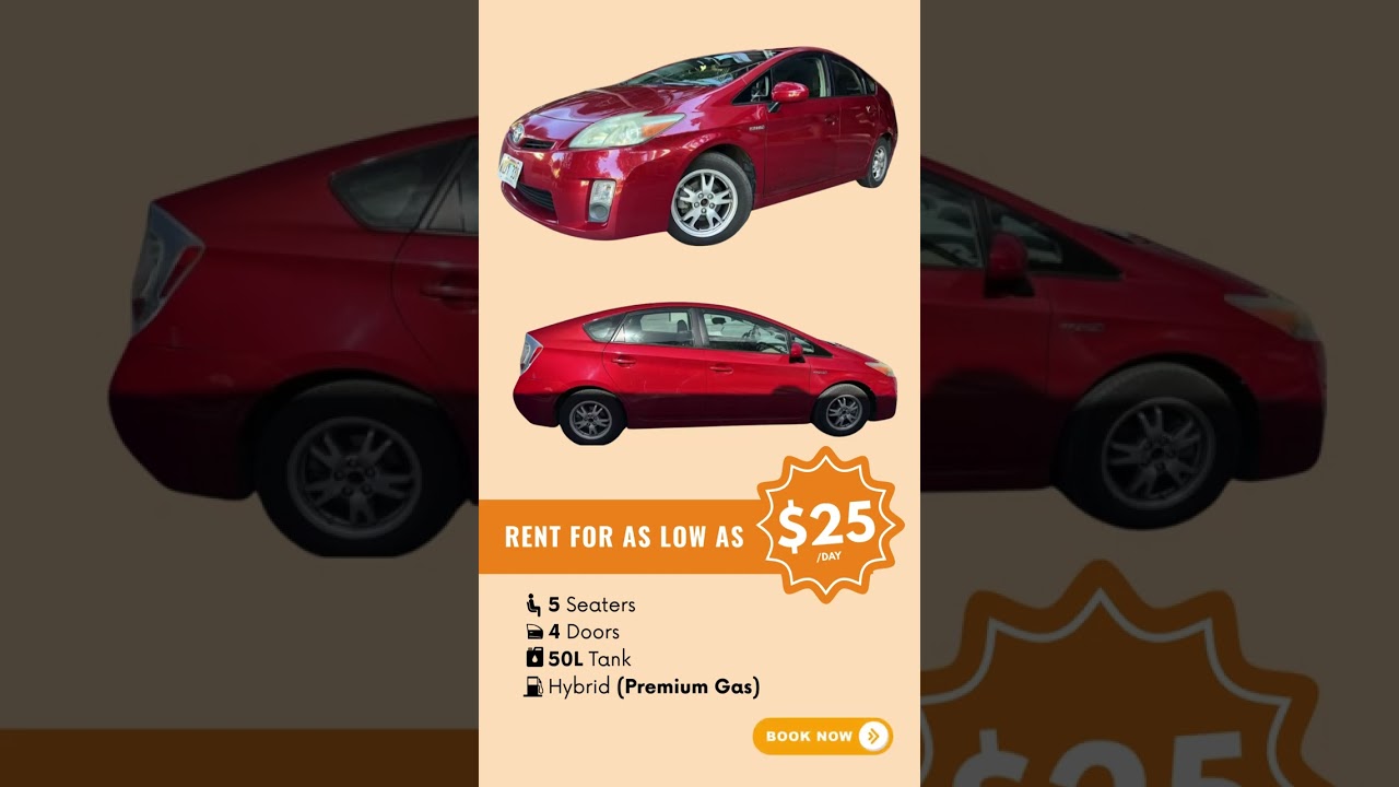 Meet Our Toyota Prius (WDY331) for as low as $25/Day