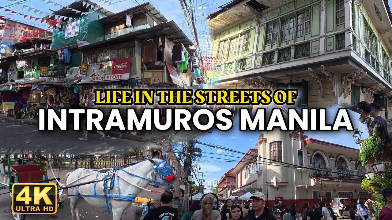 Life in the Streets of Intramuros with Locals and Tourist January 2026