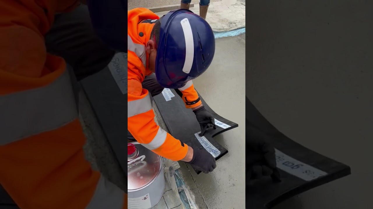 Pose b&eacute;ton imprim&eacute; / rayur&eacute; 👷 #beton #concrete#construction  #demo