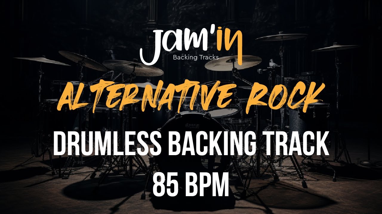 Alternative Rock Drumless Backing Track 85 BPM