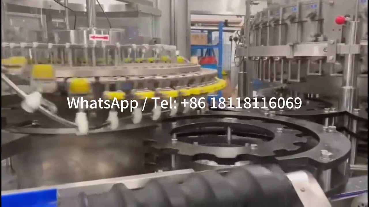 18000BPHAutomatic 4In1 Glass Bottle Carbonated Beverage Beer Rinsing Filling Capping Capping Machine