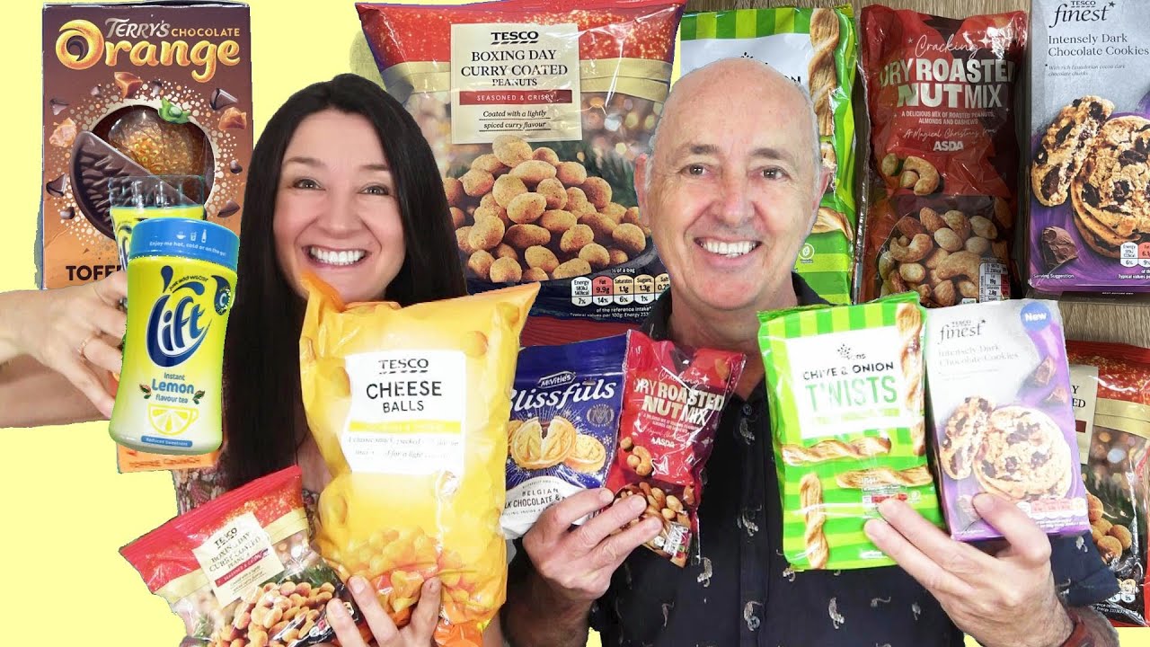 British Taste Test Boxing Day Curry Peanuts Lift Iced Tea Terry's Orange Toffee Crunch and More