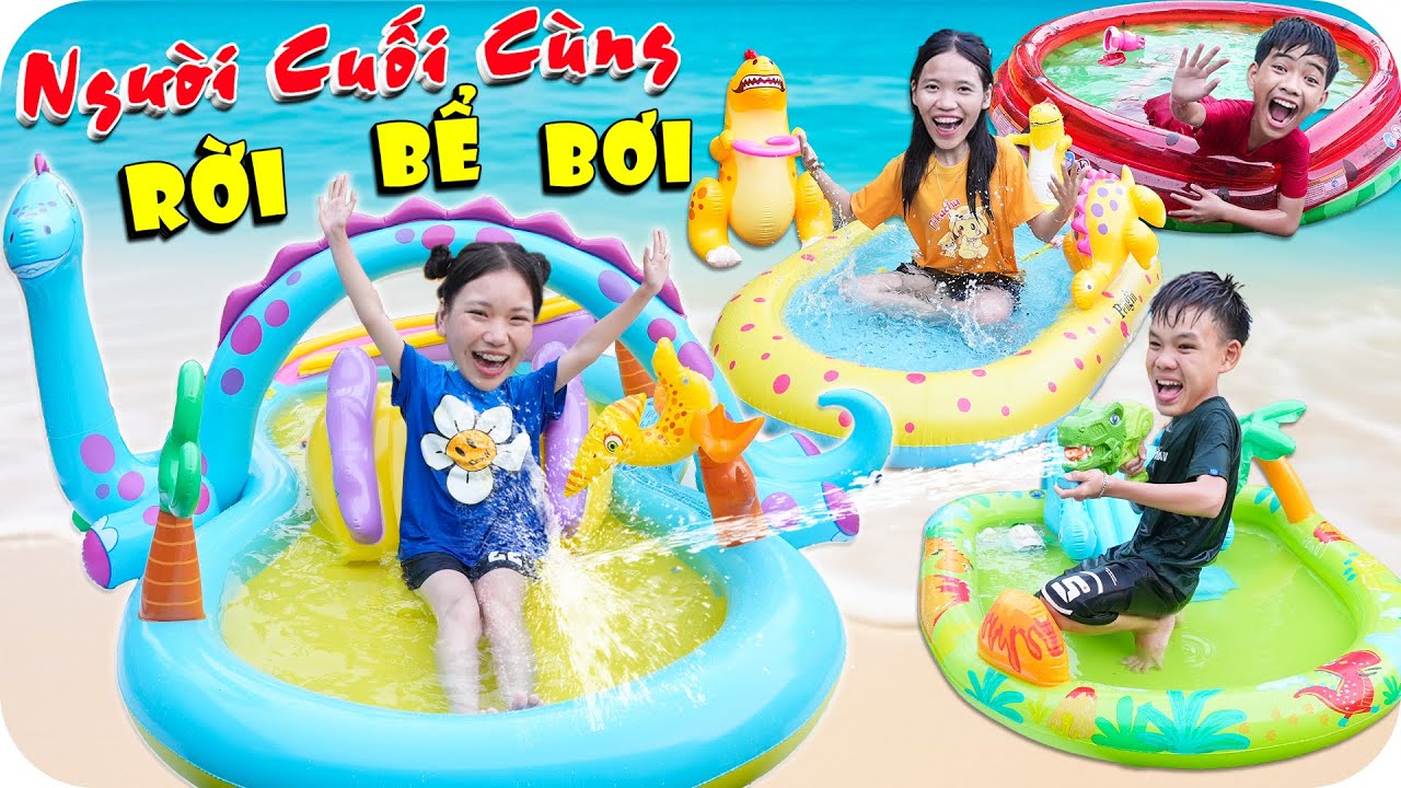 Thử Thách Người Cuối Cùng Rời Khỏi Bể Bơi - Dưới Trời Nắng 40 Độ | Min Min TV Minh Khoa