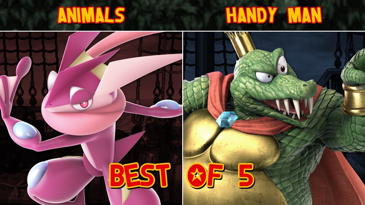 Best of Five: animals (Greninja) vs. Handy Man (King K. Rool)