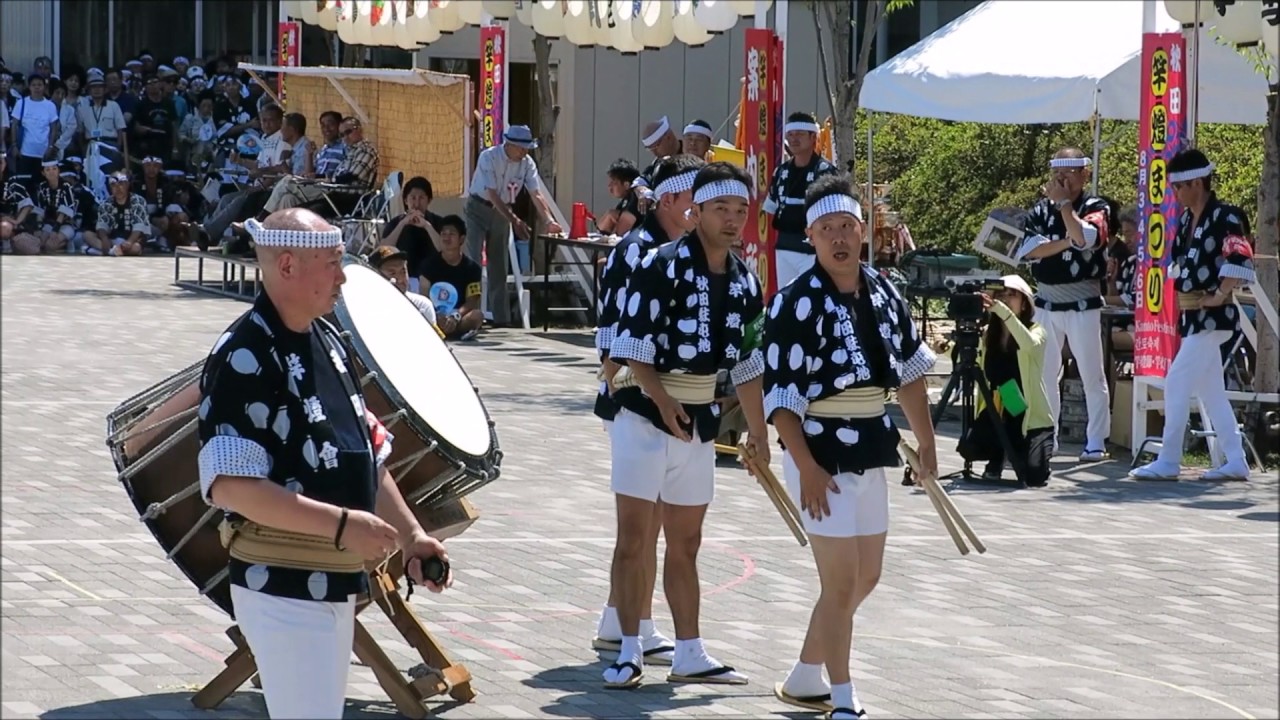 秋田 竿燈祭り妙技会囃子方決勝 2017 Akita kanto festival Japan