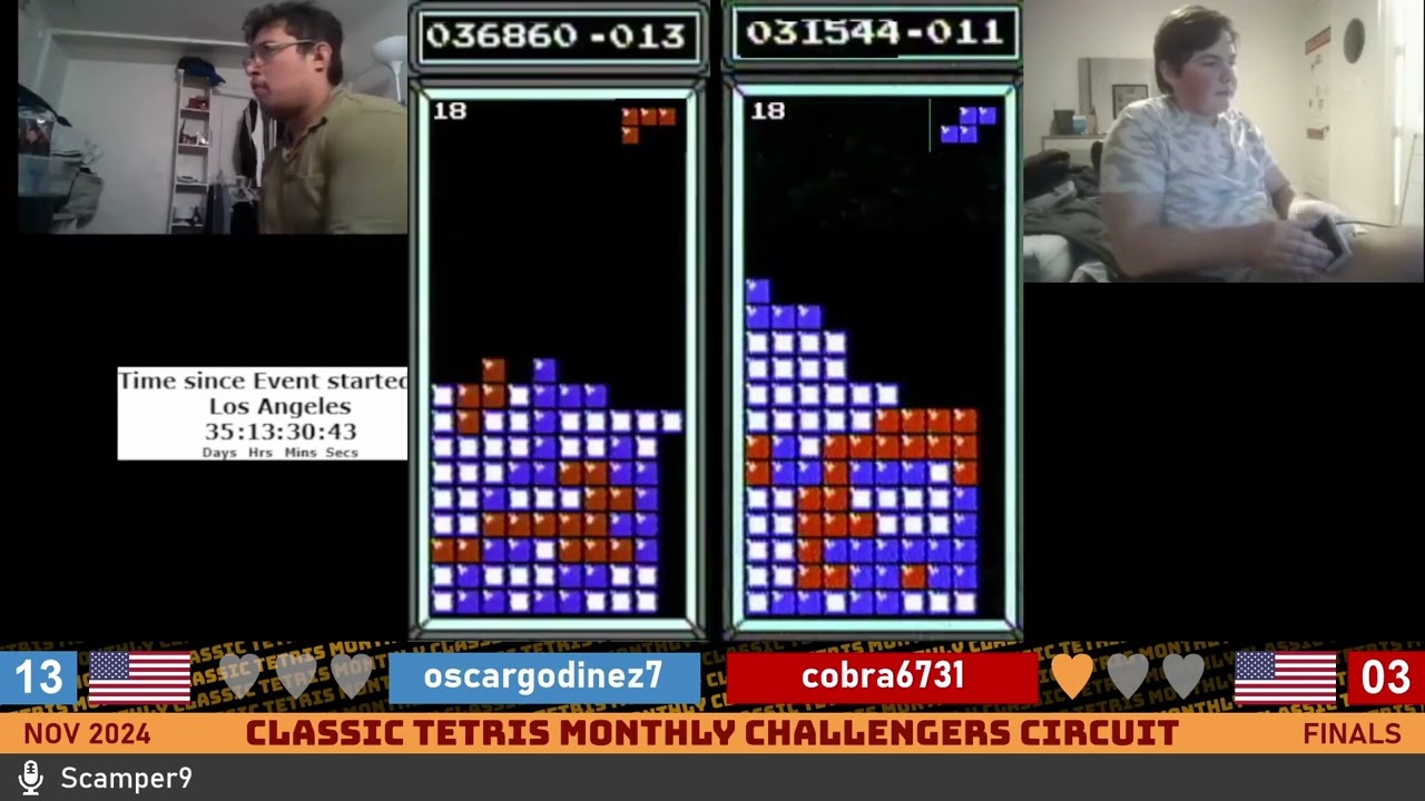 Oscar, Cobra | FINAL | Classic Tetris Monthly Challengers | November 2024
