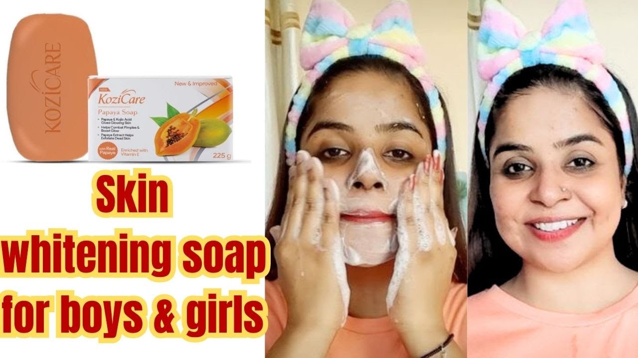 Kozi care papaya soap  kozi care soap for boys & girls  tavcha ko jawan bnaye  skin whitening soap