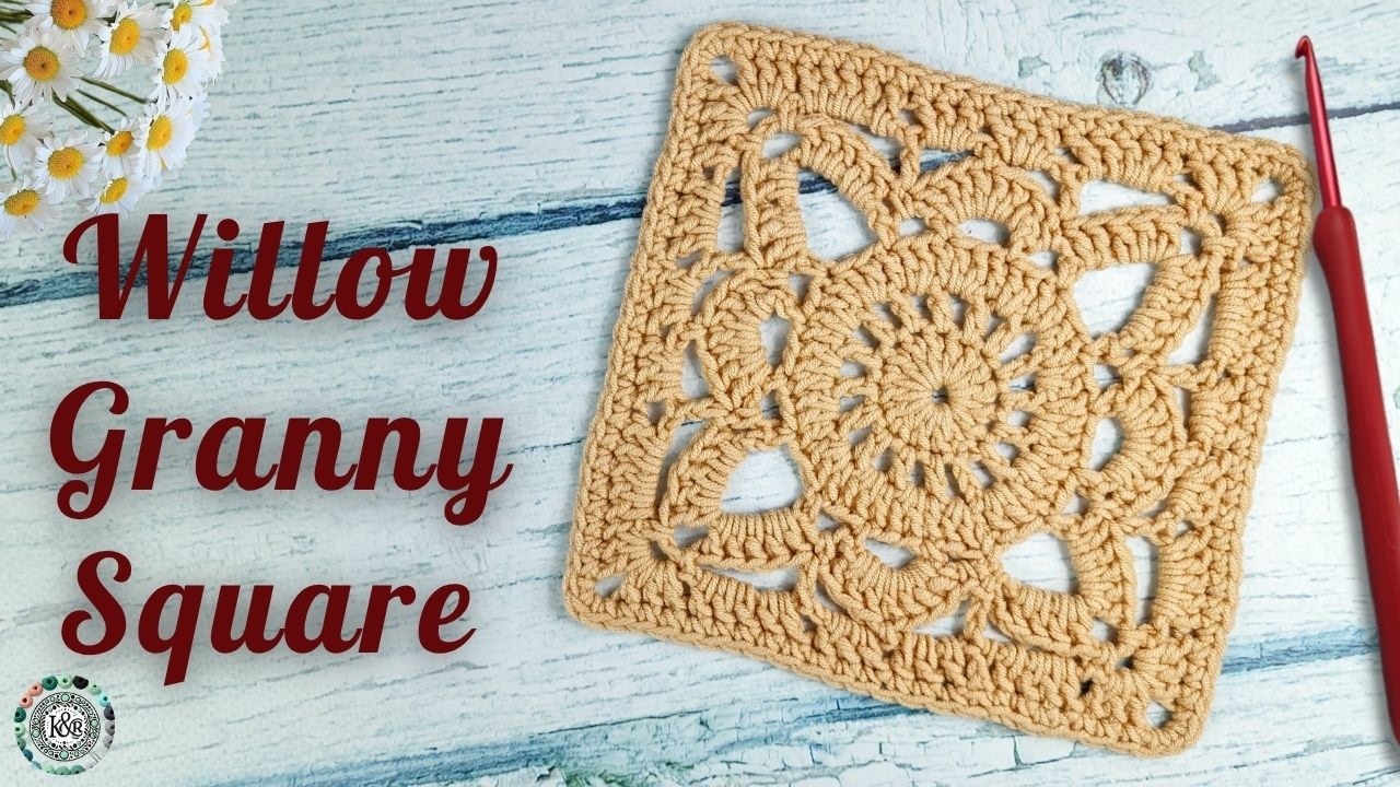 Easy and Cute Crochet Willow Square | US Terms