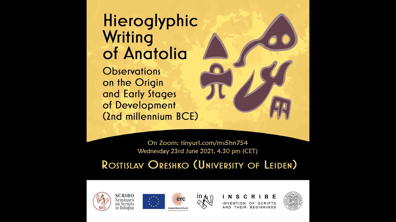 SCRIBO - Hieroglyphic Writing of Anatolia - Rostislav Oreshko