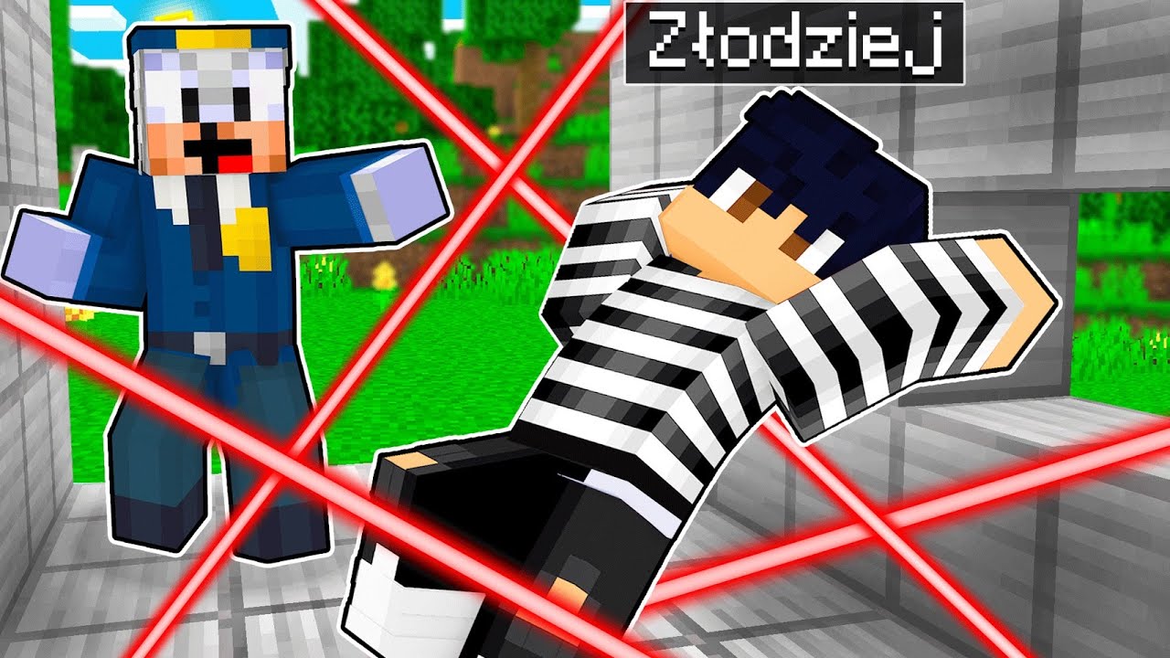 NAPADŁEM NA BANK I ZŁAPAŁA MNIE POLICJA!  (Minecraft)