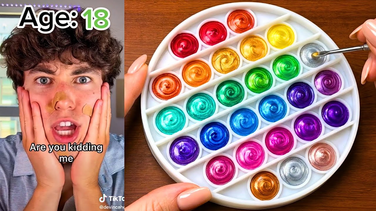 *60 Minutes*🎨 Text To Speech 🎨 ASMR Satisfying Art || @Devin Caherly || POVs Tiktok Compilations