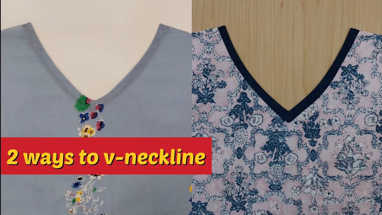 2 perfect ways to sew bias on a v-neck |Sewing tip | Sewing tutorial