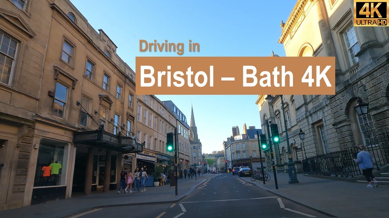Driving from Bristol to Bath | UK | 4K