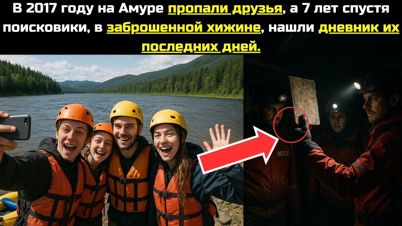 В 2017 на Амуре пропали друзья, а 7 лет спустя поисковики в заброшенной хижине нашли их дневни