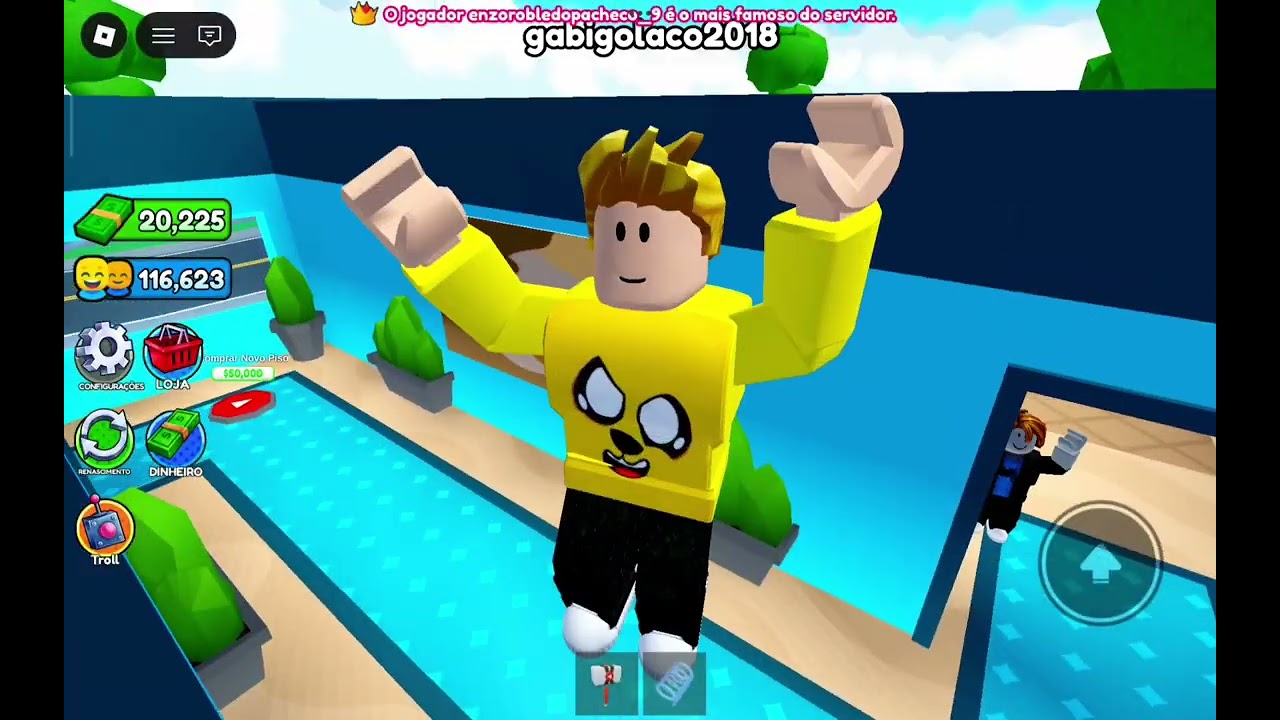Jogo novo de YouTube do Roblox #roblox (meu nome de Roblox é gabigolaco2018)
