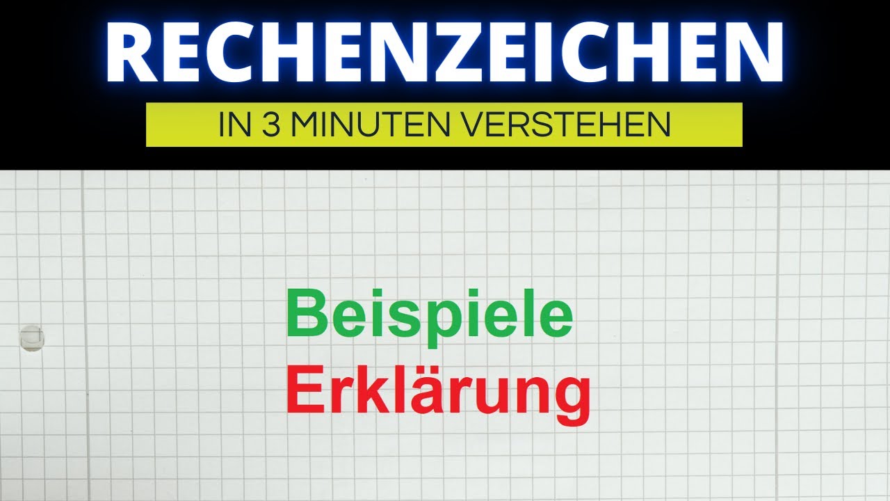 Wie hei&szlig;en die Rechenzeichen?