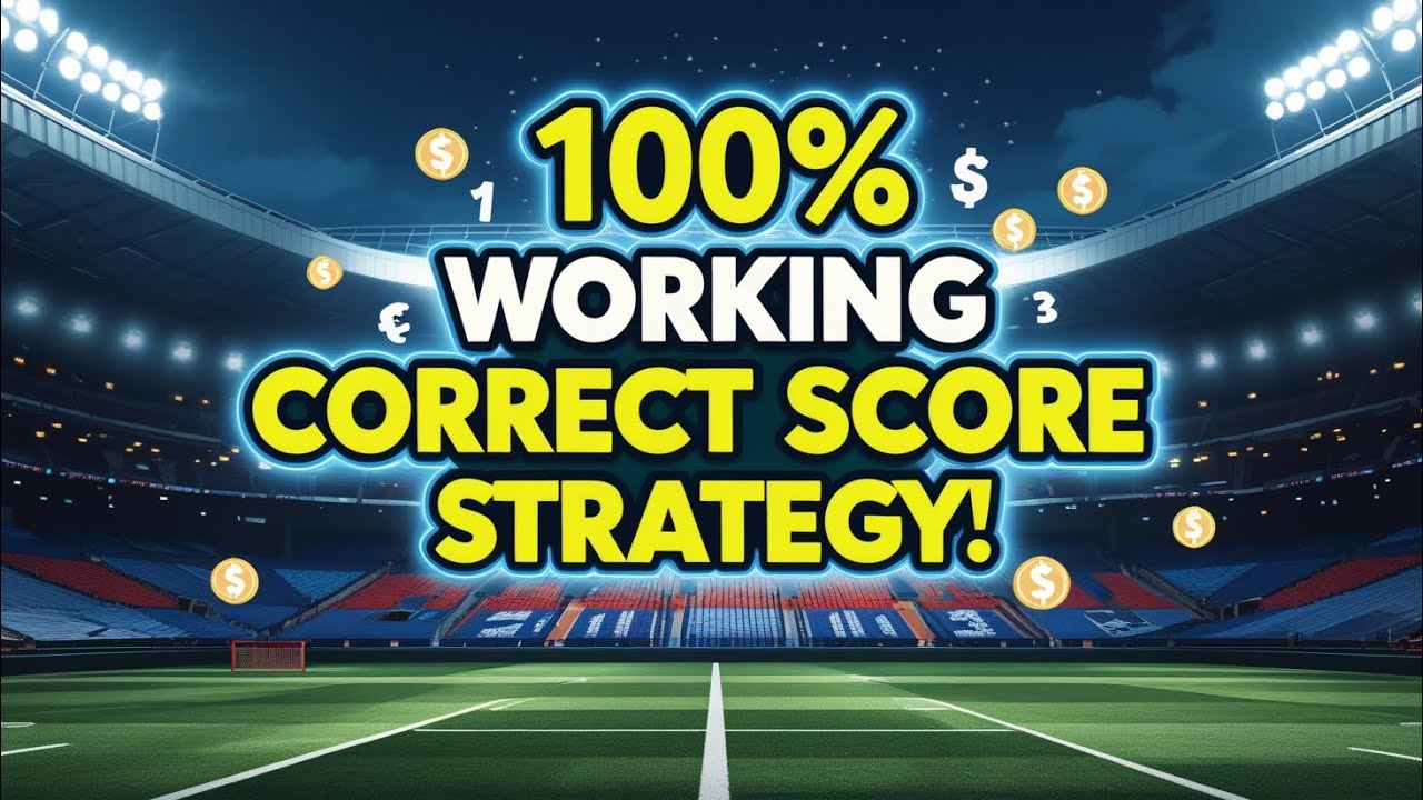CORRECT SCORE PREDICTION STRATEGY (WORKS LIKE MAGIC!)