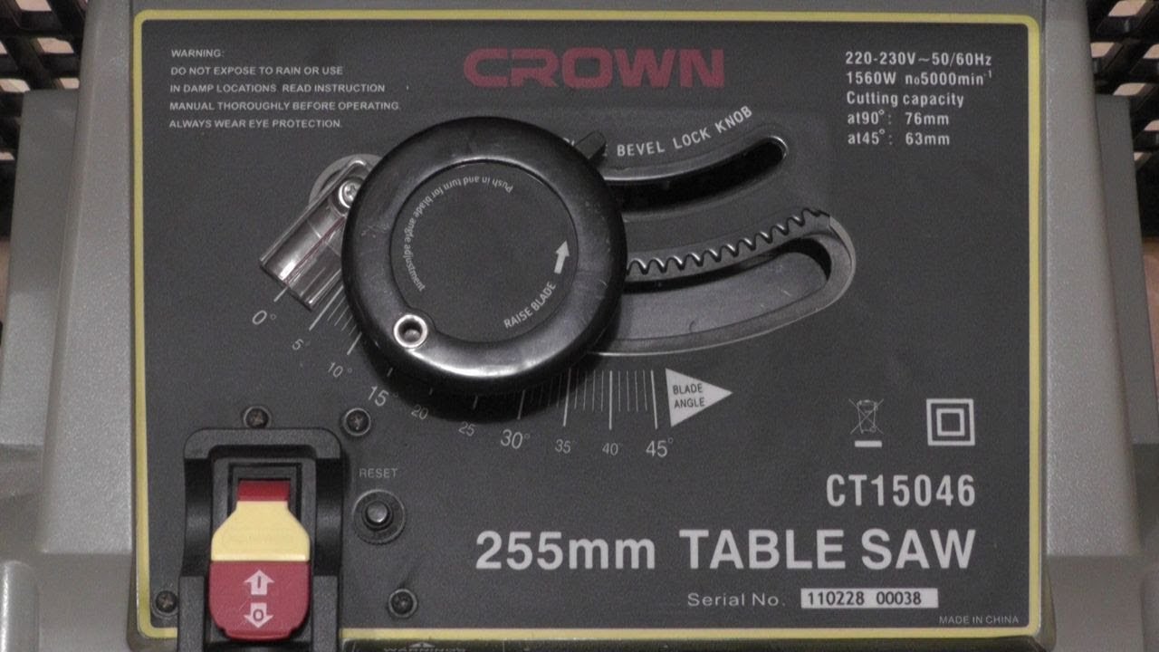 Переносная циркулярная пила Crown table saw CT15046. Обзор и отзыв. Настольная циркулярка из Китая