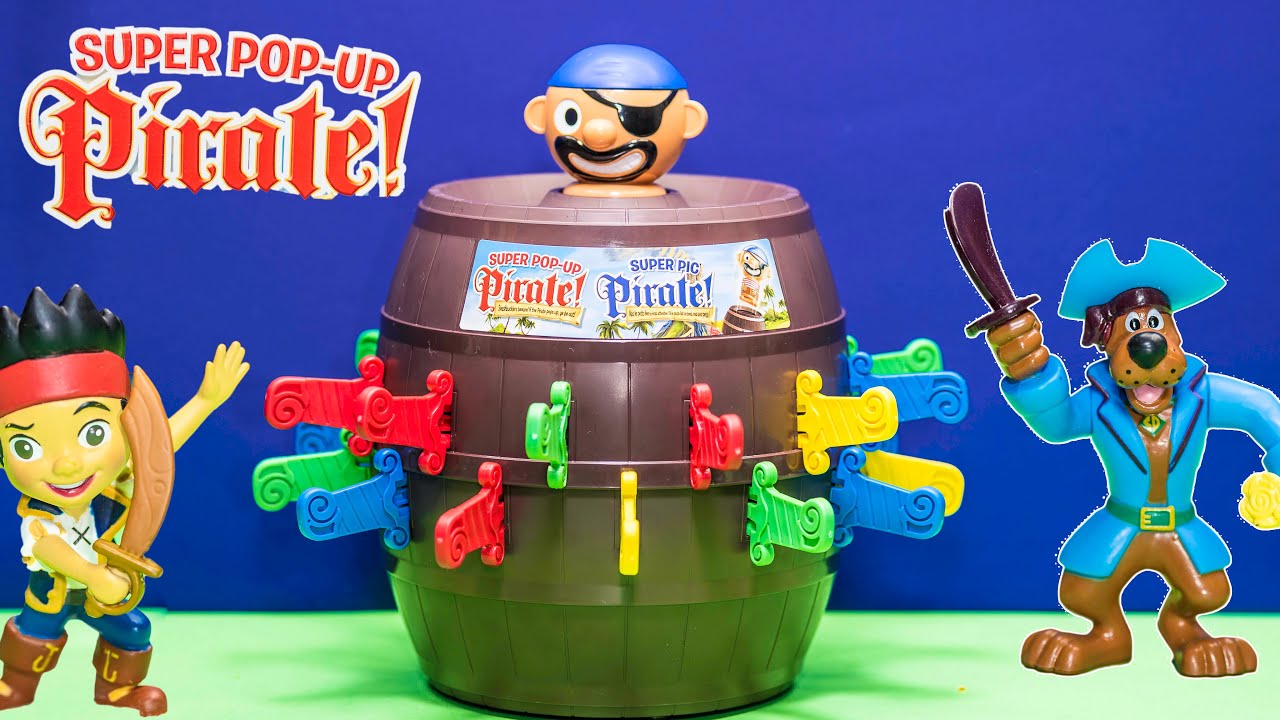 Playing the Pirate Pop Up Game with Scooby Doo