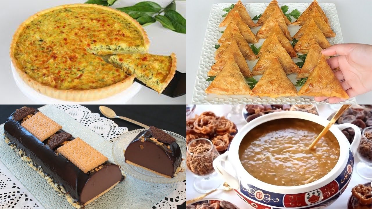 ثاني يوم رمضان 🌙 شهيوات لذييذة على قد الجيب كيش بالدجاج تحلية باردة بطعم خيالي و بريوات بحشوة مميزة