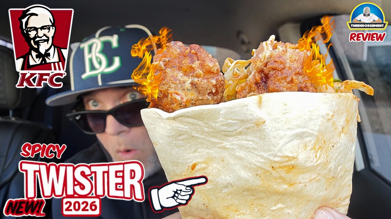 KFC® Spicy Twister Review! 🌶️🌪️🥙 | New In 2026, Is It Better Than The Snack Wrap? | theendorsement