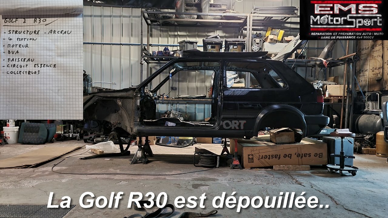 On réattaque la Golf 2 R30 Turbo de Mario !!!