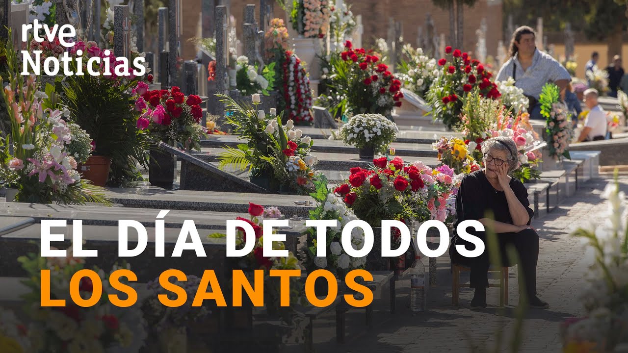 MILES de personas ACUDEN a los CEMENTERIOS para llevar flores a sus SERES QUERIDOS I RTVE