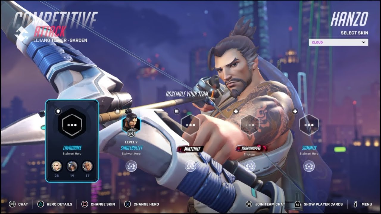 Overwatch 2 Competitive Hanzo Gameplay No Commentary) (Ps5) (1080p 60
