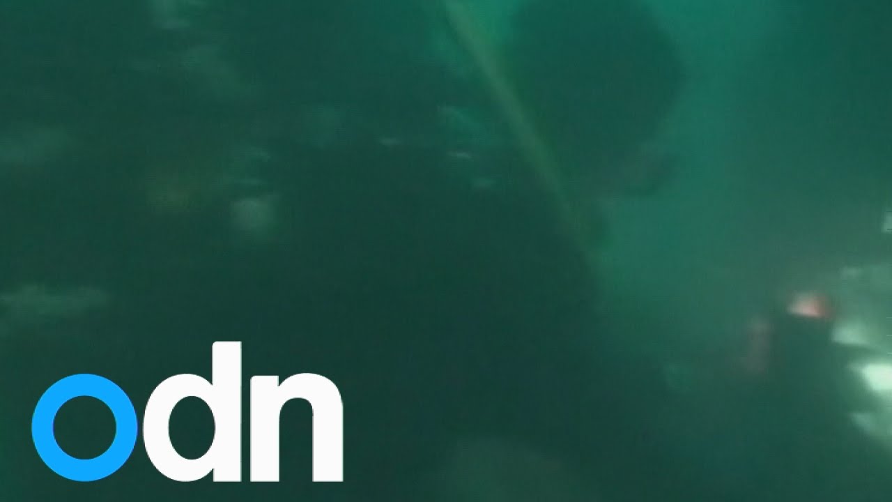 Underwater footage: Divers search wreckage of AirAsia jet's tail for black boxes