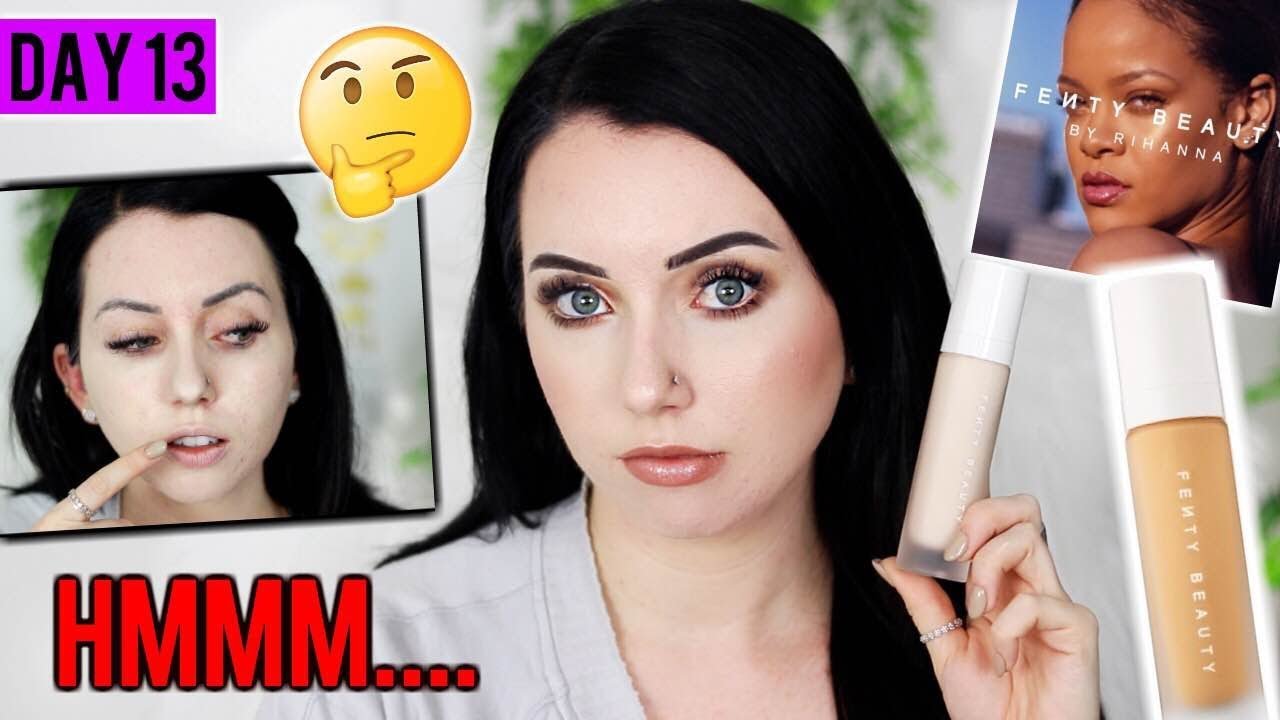 FENTY BEAUTY MATTE FOUNDATION для проблемной кожи с акне и текстурой {Первое впечатление и демонс...