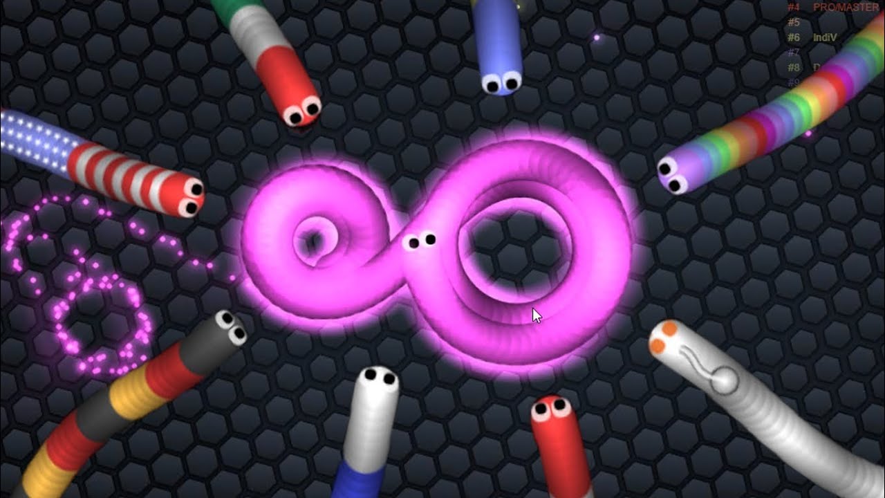 Game play 2 #slither.io