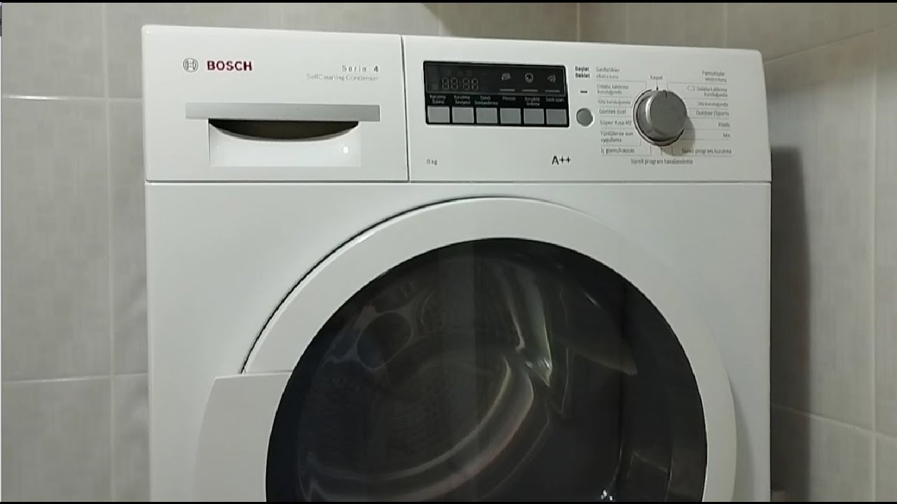 Bosch WTW86260TR Kurutma makinesi eşanjör temizliği ve kayış değişimi (Part1)