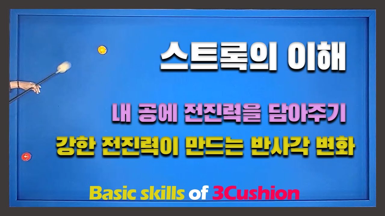 스트록 만들기/강한 전진력으로 반사각 꺾기/정확한 타점에 강한 에너지를 담는다!!!