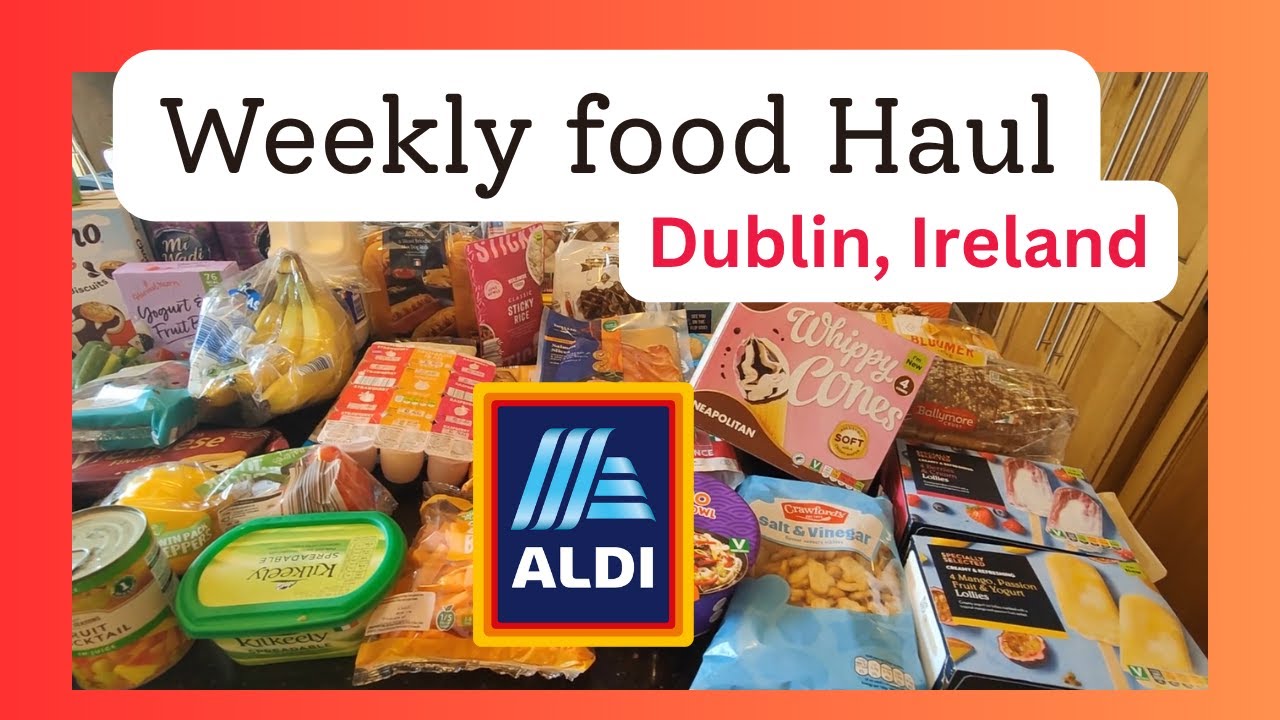 ALDI Food Shop - For 4 adults in Dublin, Ireland - July 2025