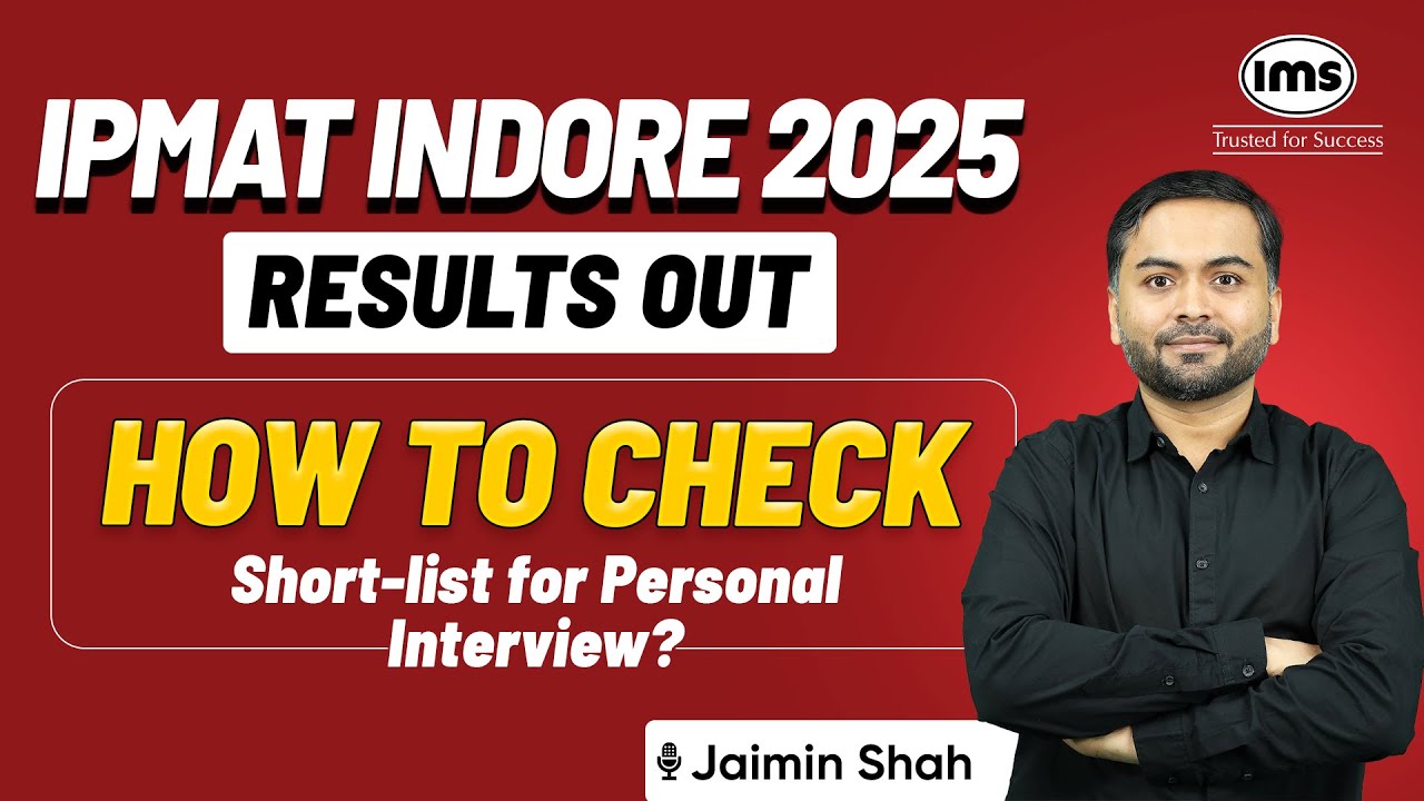 IPMAT Indore 2025 Cut-Off Data | How to check the shortlist for Personal Interview?Jaimin Shah
