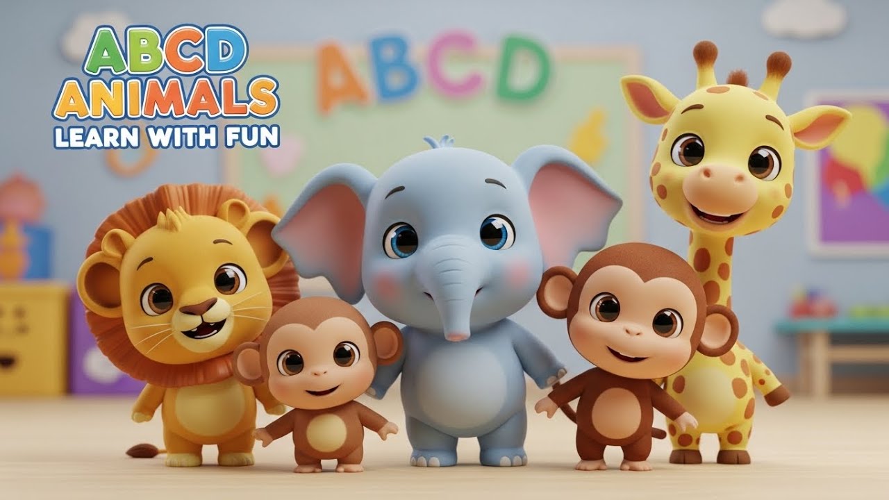 A to Z Animals for Kids 🦁🐘 | ABCD Animal Song 🎶 | Subscribe for More ❤️