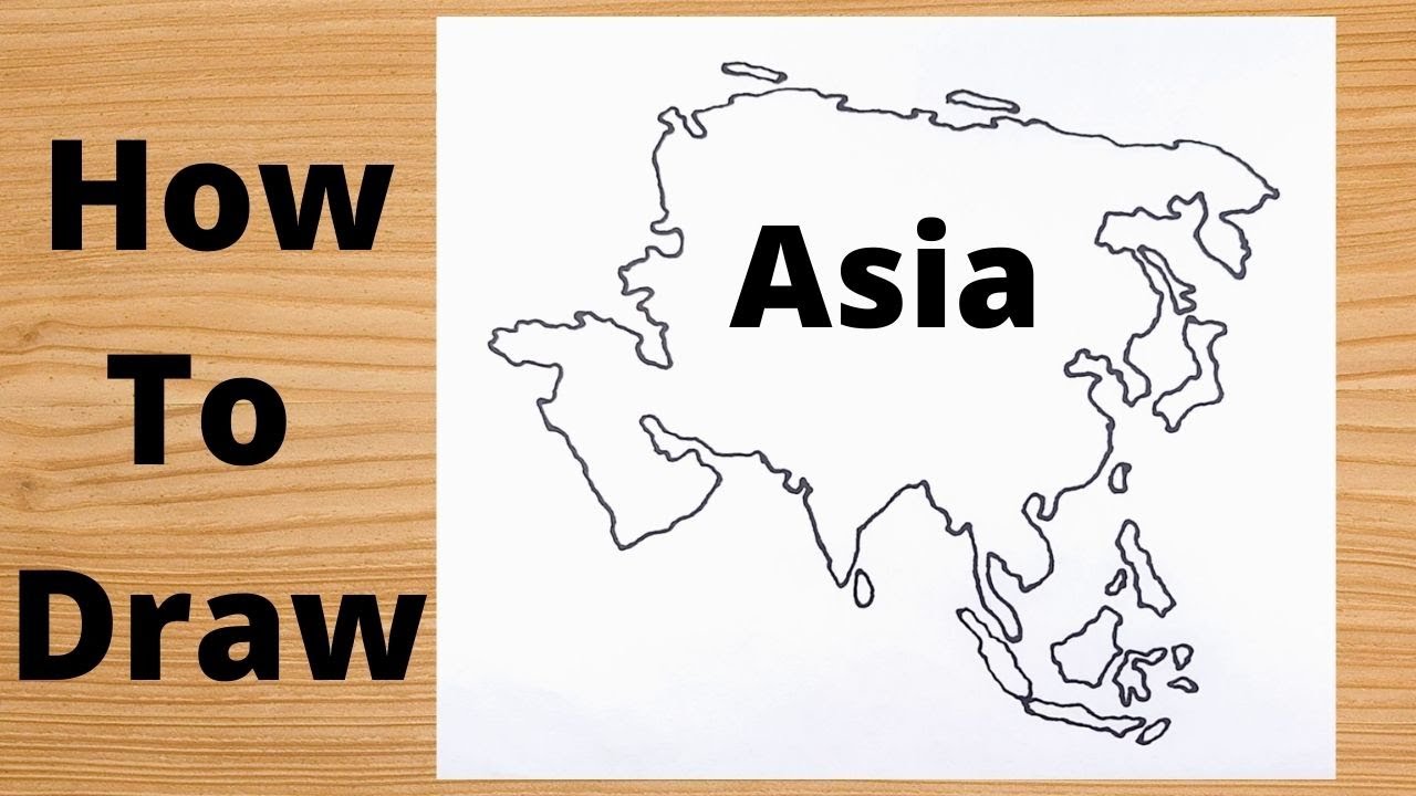 Drawing Asia Map - Simple Trick