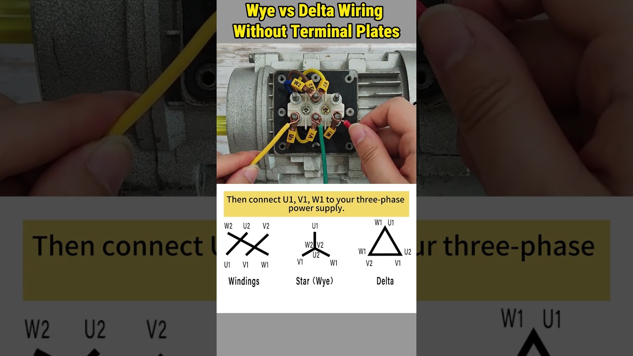 No Shorting Links? Still Do Star-Delta Wiring for 3-Phase Motors!