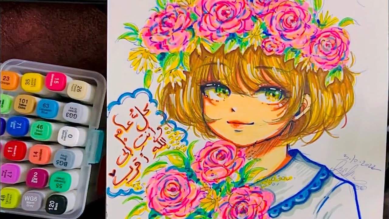التّلوين بألوان الماركر الرّخيصة - خطوة بخطوة || How to Color with Markers