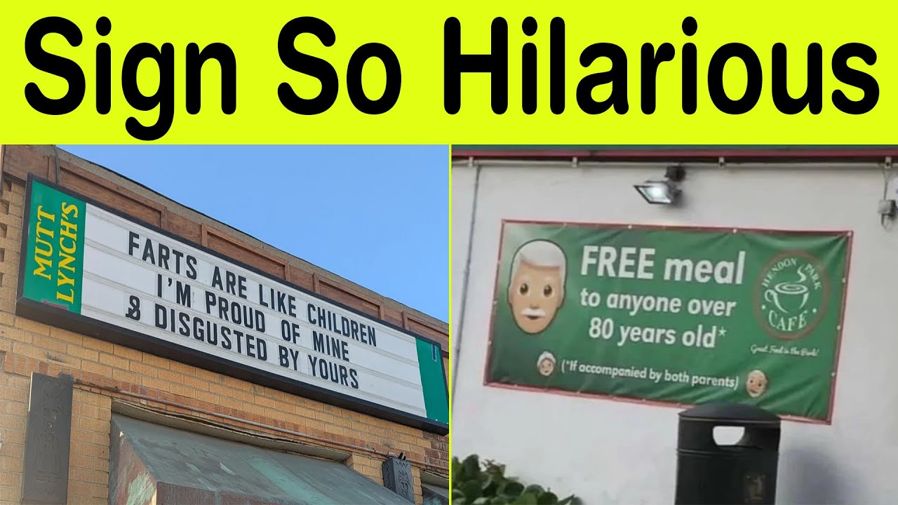 Signs So Hilarious You&rsquo;ll Rewatch Just to Laugh Again &ndash; Pure Comedy Magic!