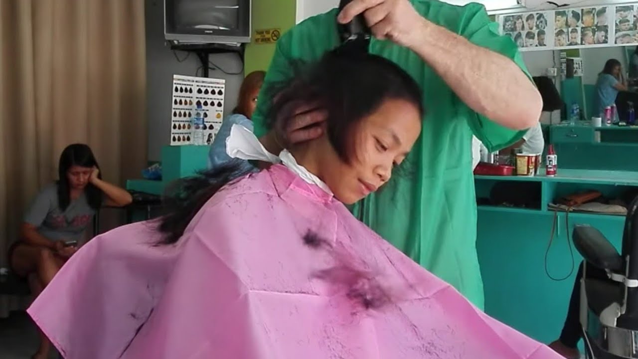 Young girl forced military haircut✂️