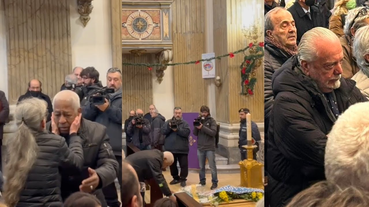Funerale Juliano: Cané scoppia in lacrime alla vista del feretro 😭 C'è anche De Laurentiis