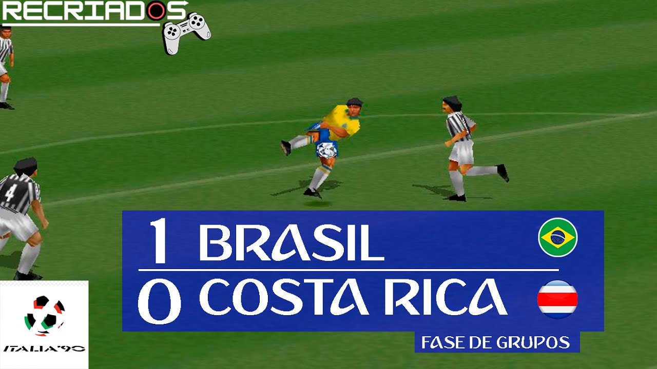 Brasil 1 x 0 Costa Rica - COPA DE 1990 - RECRIADOS