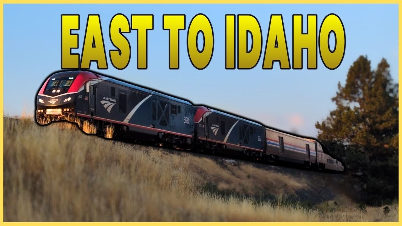 Amtrak 7 In Post Falls ID! - East to Idaho!
