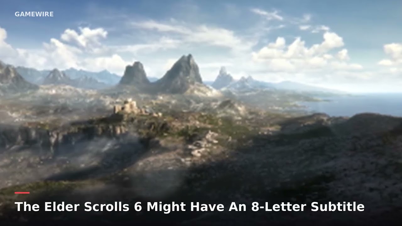 Did Xbox Just Tease The Elder Scrolls 6 Subtitle?