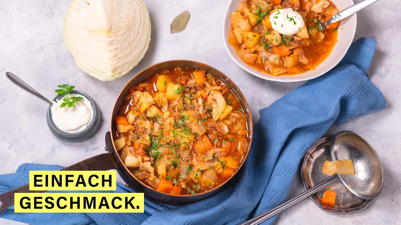 Kohl Hackfleisch Eintopf nach Omas Rezept 🔥