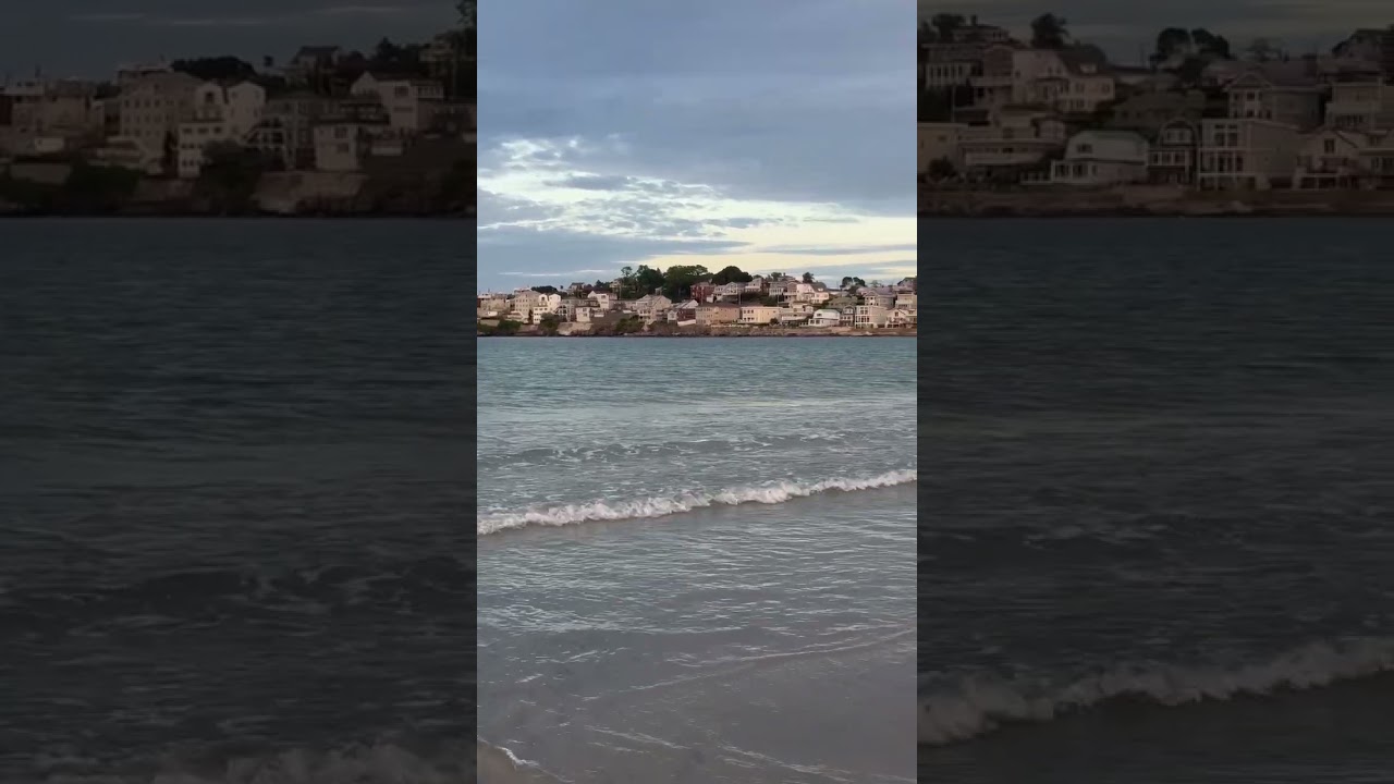 Natural sea waves sound 
